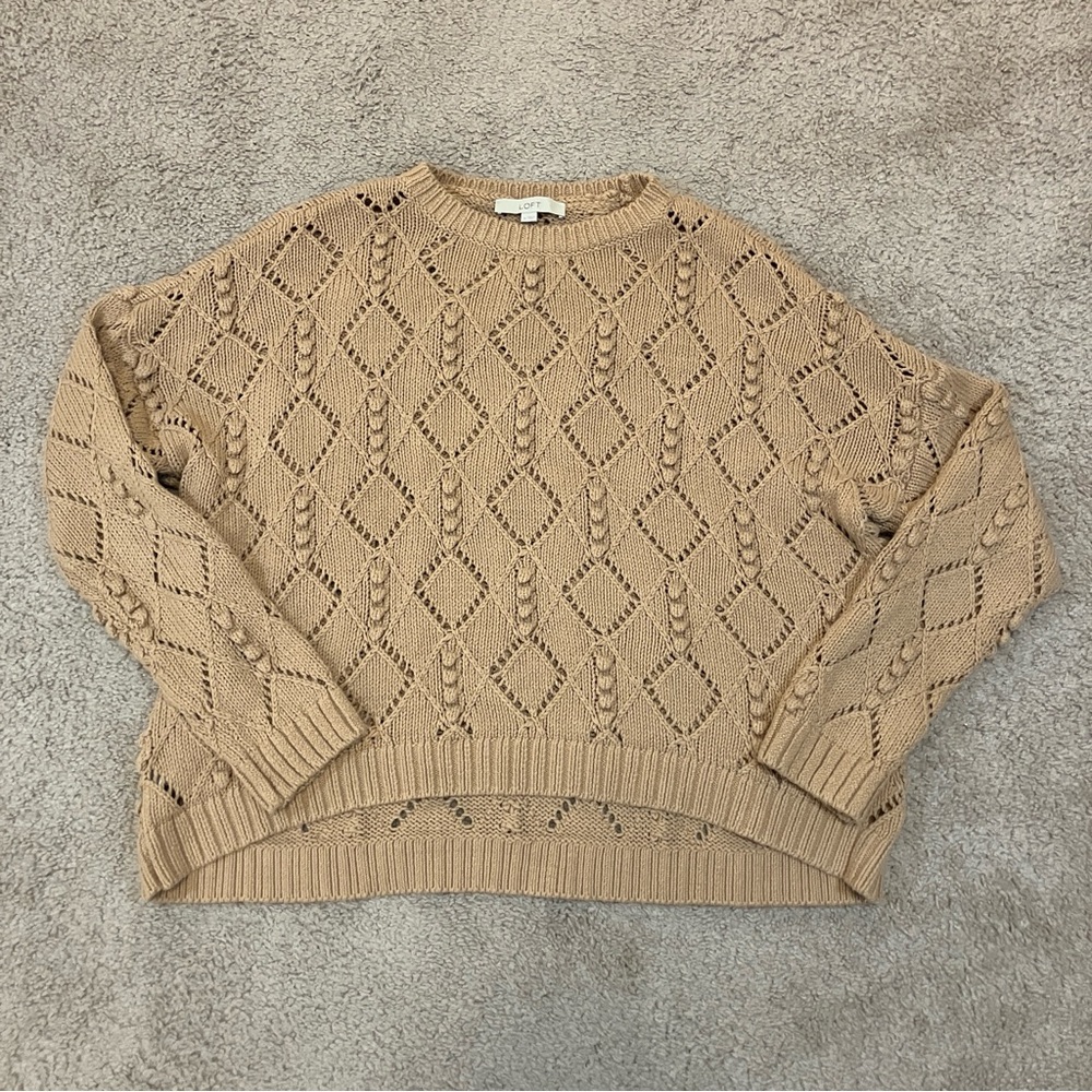 3 for $30 🎁 LOFT Women’s Sweater XL Crew Neck Diamond Geometric